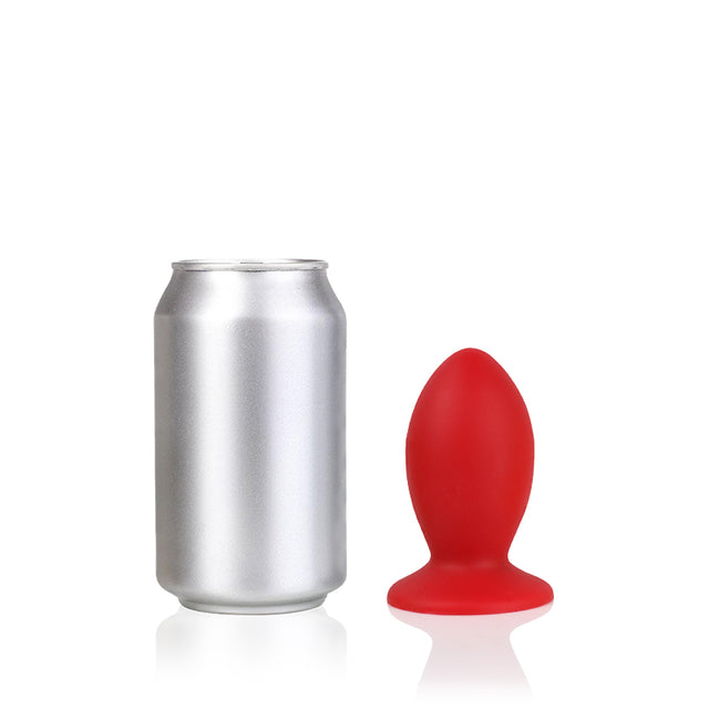 Roter Silikon-Butt-Stecker-4 Größen Anal-Trainer-Komfort-Anal-Spiel-Sex-Spielzeug