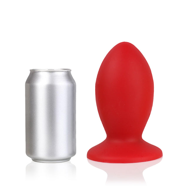 Roter Silikon-Butt-Stecker-4 Größen Anal-Trainer-Komfort-Anal-Spiel-Sex-Spielzeug