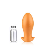 Golden Butt Plug - Soft Silicone Inserted Anal Toy - Anal Trainers in Different Sizes